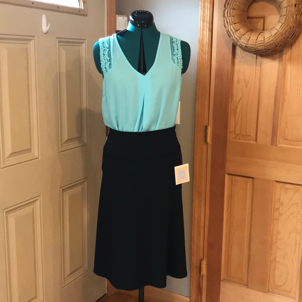 NWT Lularoe Black Azure Skirt